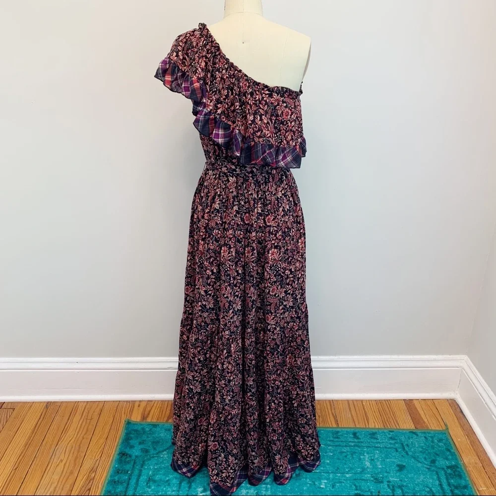 Free People What About Love Ruffle Maxi Dress